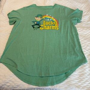 Lucky Charms Cereal Green T Shirt Juniors Size XXXL (21)